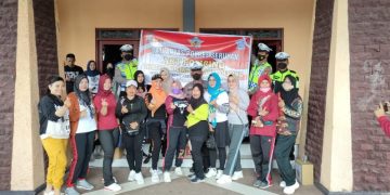 Satlantas Polres Seruyan Gelar Car Free Day dan Sosialisasi Tertib Berlalulintas
