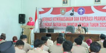 Ketua Kwarda Kalteng Buka Kegiatan Afirmasi Kewirausahaan dan Koperasi Pramuka