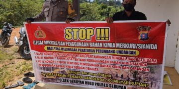 Polsek Seruyan Hulu Terus Imbau Warga Cegah Illegal Mining