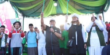 Wagub Edy Pratowo Jalan Sehat Bersama PCNU Kota Palangka Raya