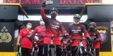Kapolres Seruyan Pimpin Jumat Gowes dan Berbagi