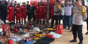 Konsolidasi Kesiapan Hadapi Kemarau oleh Polres Lamandau