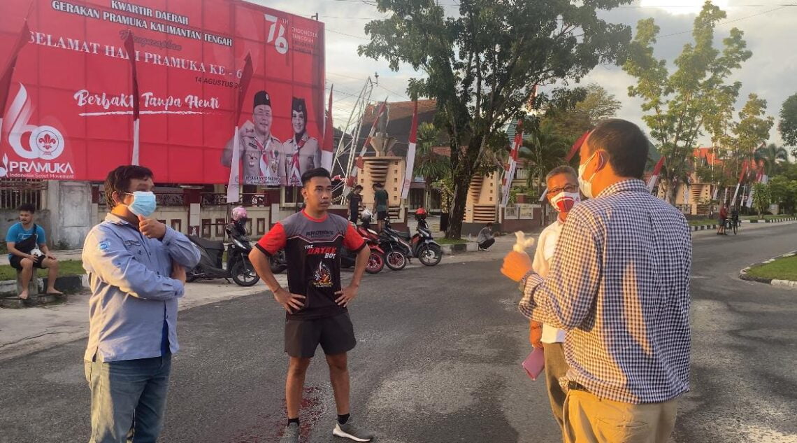 Pemantauan atlit PON Kalteng oleh Tim Satgas PON Kalteng. Foto : Ari