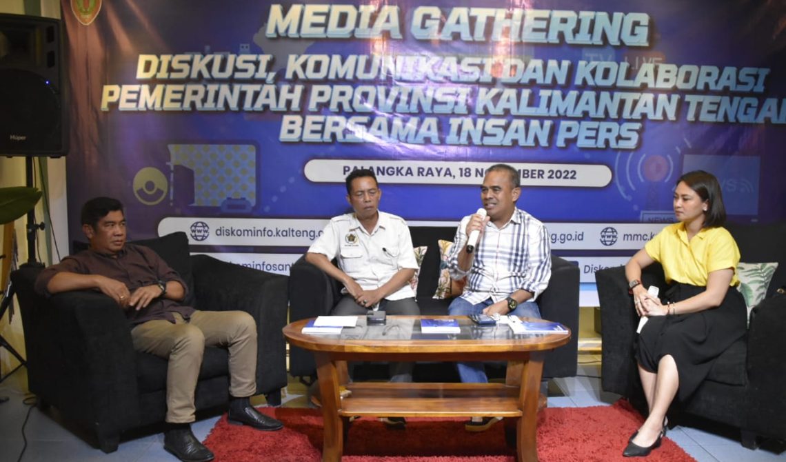 Diskominfosantik Prov. Kalteng menggelar Media Gathering bersama insan pers
