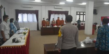 Wakil Bupati Gumas Hadiri Rakor Percepatan Penanganan Covid-19 se-Kalteng