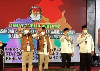 Debat Kandidat Pertama Pilgub Kalteng, Kedua Paslon Saling ‘Serang’