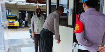 Urkes Polres Gumas Cek Suhu Tubuh Personel