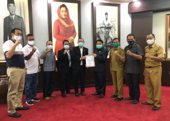 Pengurus KONI Sowan ke Ketua DPRD Kalteng Bahas Kesiapan PON Papua 2021