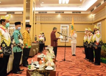 Dikukuhkan Pengurus Wilayah Kerukunan Bubuhan Banjar Provinsi Kalteng Periode 2020-2025