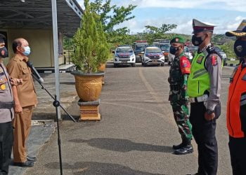 Jelang Nataru, Polres Gumas Gelar Apel Operasi Lilin Telabang 2020