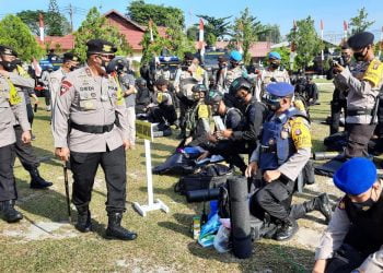Jelang Keberangkatan BKO Pilkada, Kapolda Cek Kelengkapan Anggota