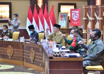 Sekda Pimpin Rakor Evaluasi Penanganan Covid-19