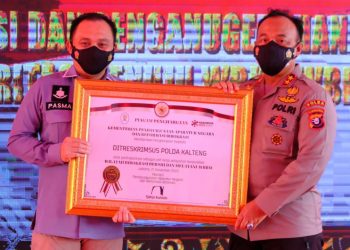 Reskrimsus Polda Kalteng Raih Penghargaan Predikat WBBM dari Menpan-RB