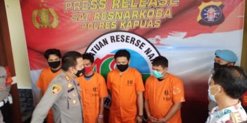 Selama Tahun 2020, Polres Kapuas Ungkap 46 Kasus Narkoba dan Tangkap 61 Tersangka