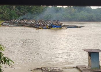Sungai Katingan Marak Aktivitas Penambangan Emas Tanpa Ijin