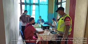 Polsek Manuhing Amankan Vaksinasi Tenaga Kesehatan