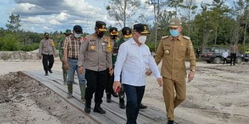 Kapolda Dampingi Gubernur Tinjau Lokasi Food Estate di Sepang Gunung Mas