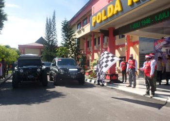 Kapolda Kalteng Lepas Touring Bersatu dan Bangkit Untuk NKRI