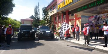 Kapolda Kalteng Lepas Touring Bersatu dan Bangkit Untuk NKRI