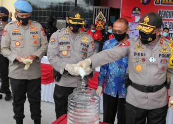 Polda Kalteng Musnahkan 1.398,93 Gram Sabu, Tangkapan September 2020