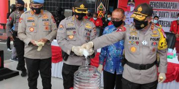 Polda Kalteng Musnahkan 1.398,93 Gram Sabu, Tangkapan September 2020