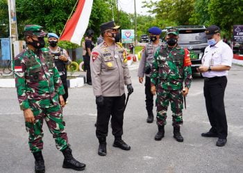 Kapolda Bersama Pangdam Konsolidasi Pengecekan TPS di Palangka Raya