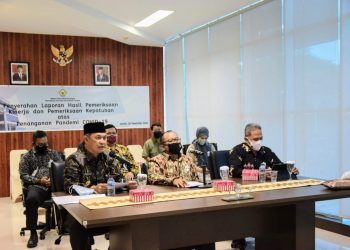 Pemprov Kalteng Terima LHP Kinerja dan DTT Kepatuhan Atas Penanganan Covid-19
