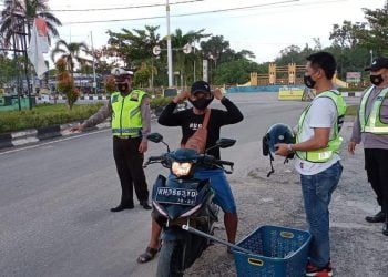 Operasi Yustisi Cegah Covid-19, Polres Gumas Temukan 9 Pelanggar Prokes 3M