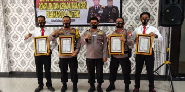 Cepat Mengungkap Dua Kasus, Polresta Palangka Raya Terima Penghargaan