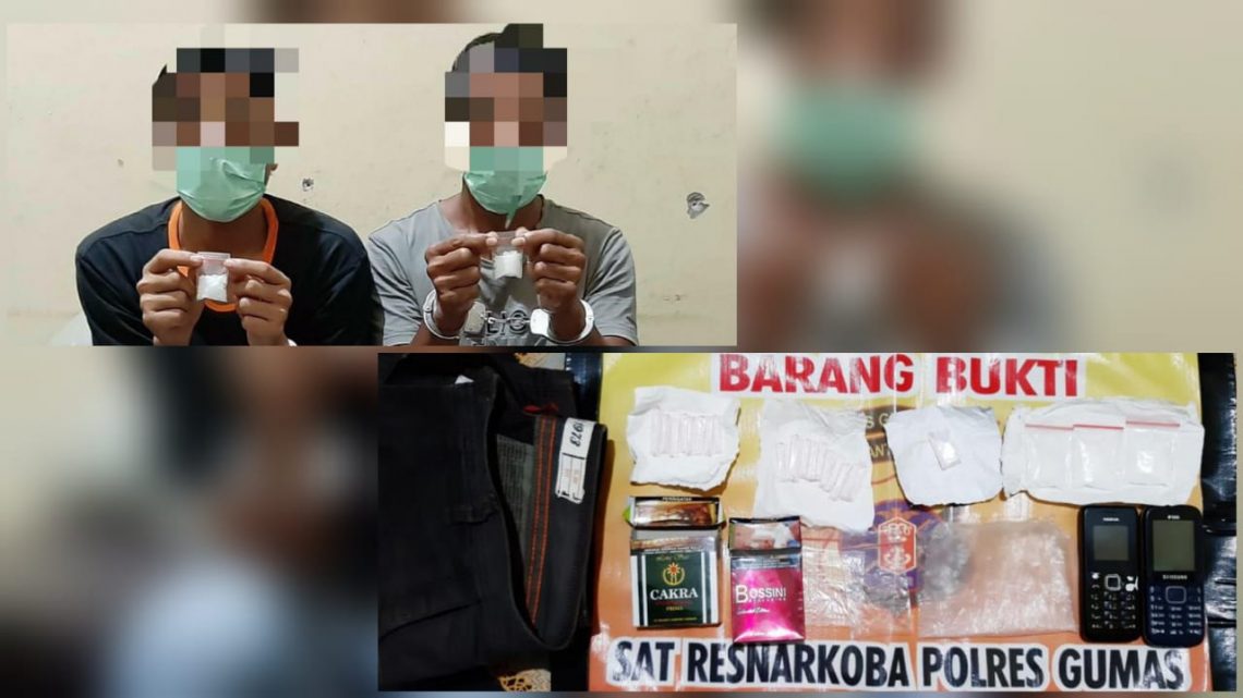 Tersangka Su (46) dan So (27) bersama barang bukti. FOTO : tbn.
