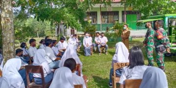 Kodim 1017/Lamandau Mamfaatkan Sikomos untuk Sosialisasi Penerimaan Prajurit TNI-AD