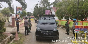 Perkuat Sinergitas, Polsek dan Koramil Tewah Laksanakan Operasi Yustisi