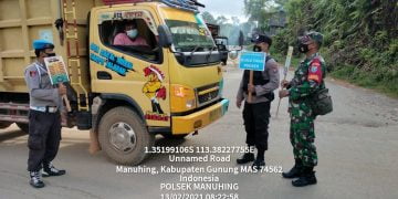 TNI-Polri di Manuhing Laksanakan Operasi Yustisi Bersama