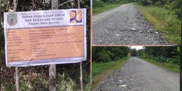 Proyek Peningkatan Jalan Masyumi Layar Pulang Pisau Diduga Bermasalah