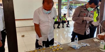 96 Orang Personel Polres Lamandau Tes Narkoba