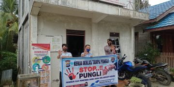Briptu Rahmat Hidayat Sosialisasikan Saber Pungli di Wilkum Polsek Rungan