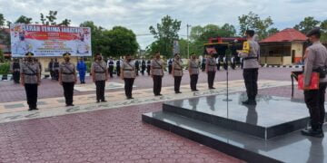 Kapolres Seruyan Pimpin Sertijab Empat PJU Polres Seruyan