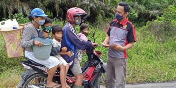 Polsek Seruyan Tengah SosialisasiKan Serta Sebarkan Maklumat Kapolda Kalteng