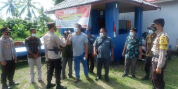 Kapolres Seruyan Cek Posko PPKM di Desa Persil Raya