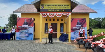 Kapolda Resmikan Rumah Bhabinkamtibmas, Rumah Mencari Solusi Desa Belanti Siam