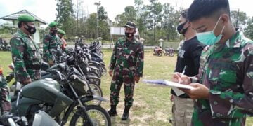 Dandim 1017/Lamandau Periksa Kelengkapan Kendaraan Dinas