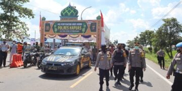 Kunker ke Kapuas, Wakapolda Kalteng Tinjau Posko Penyekatan Arus Mudik