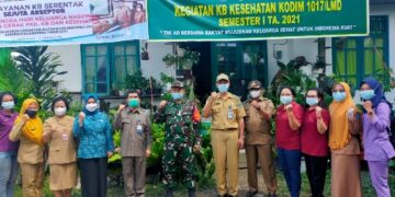 Sinergitas Kodim 1017/Lamandau dan BKKBN Gelar KB Kesehatan di Desa Jangkar Prima