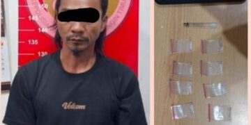 Selipkan Sabu di Bawah Kasur Hotel, Pria Berambut Gondrong Tertunduk Pucat