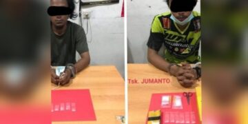 Sembunyikan 11 Paket Sabu di Atas Plafon, 2 Pemuda Diborgol
