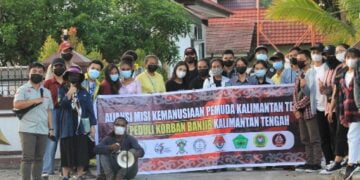 Galang Dana untuk Korban Banjir di Kalteng, Aliansi Misi Kemanusiaan Pemuda Kalteng Turun ke Jalan