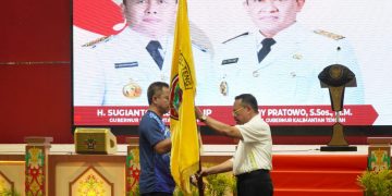 Sekda Nuryakin Lepas Kontingen PESPARAWI KORPRI ke IV Tingkat Prov. Kalteng Tahun 2023