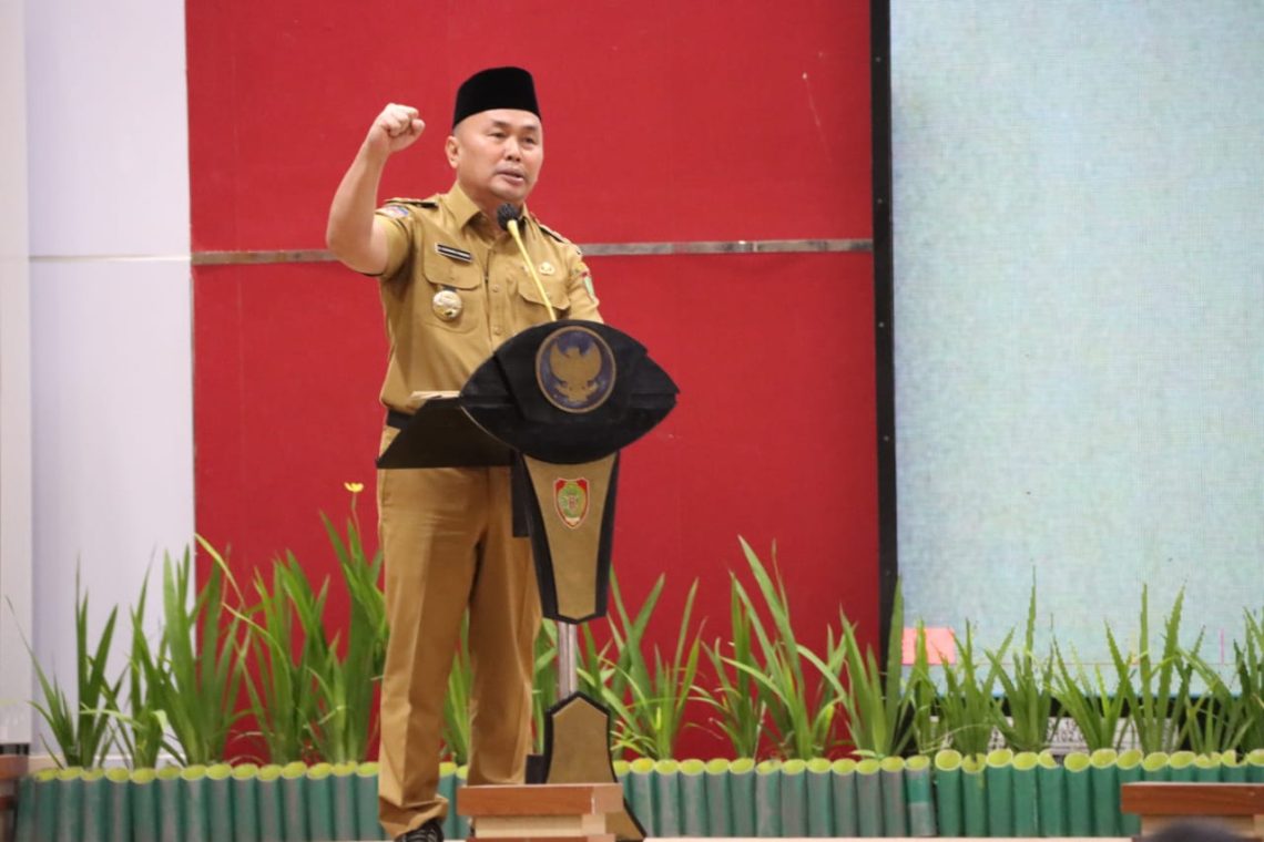 Gubernur Kalteng H. Sugianto Sabran sampaikan sambutan