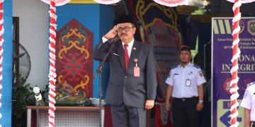 Sahli Gubernur Herson B. Aden Pimpin Upacara Harhubnas Tahun 2023