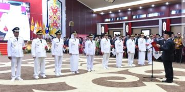 Gubernur Lantik Pj. Wali Kota dan 9 Pj Bupati di Provinsi Kalimantan Tengah